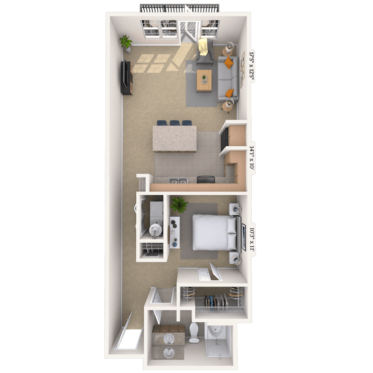 Floorplan image of unit I 1357