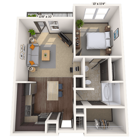 Floorplan image of unit III 011312