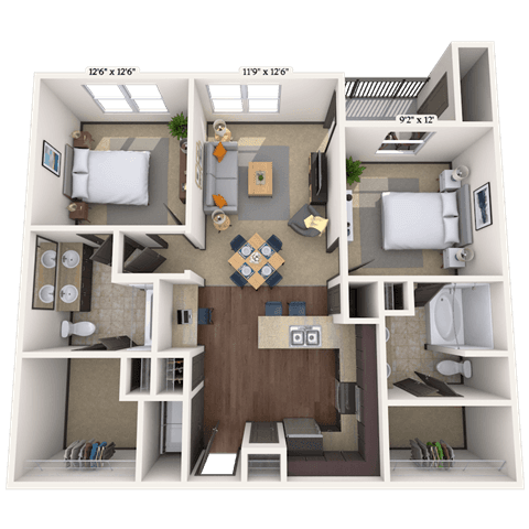 Floorplan image of unit III 011330