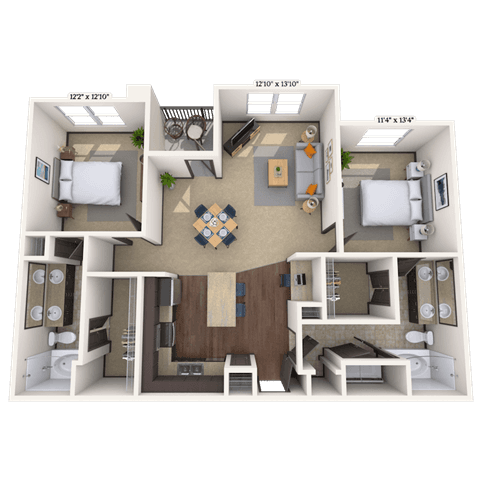 Floorplan image of unit III 011324