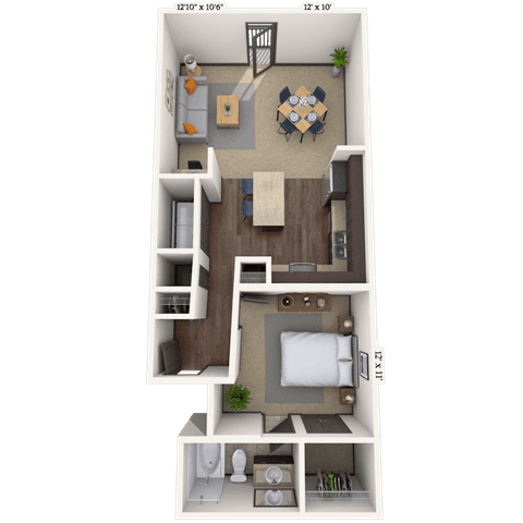 Floorplan image of unit III 012259