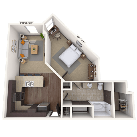 Floorplan image of unit III 011128
