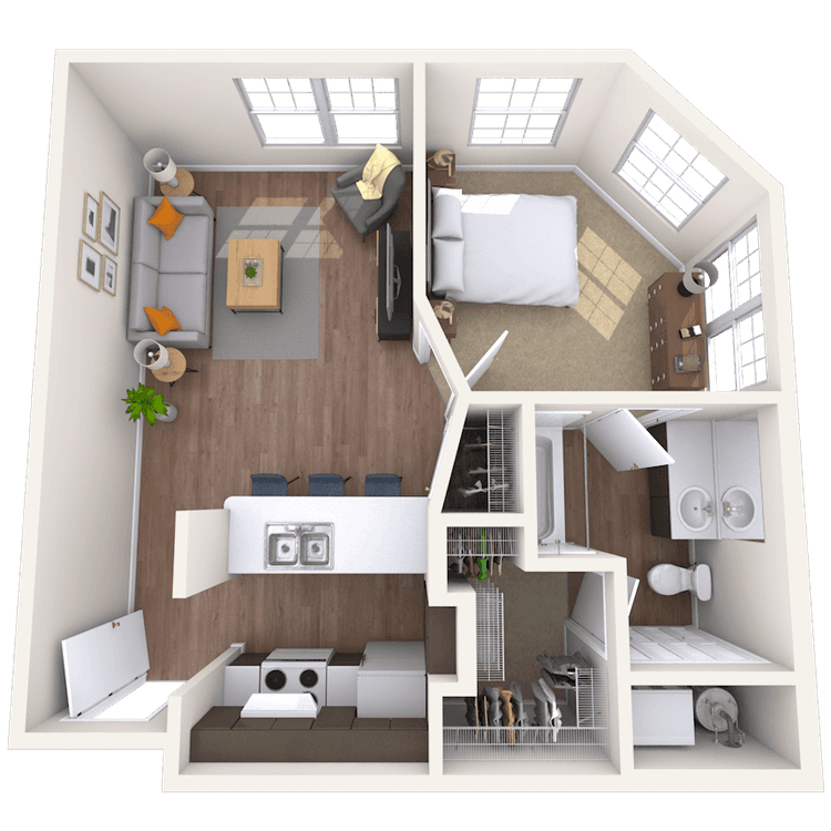 Floorplan image of unit III 421