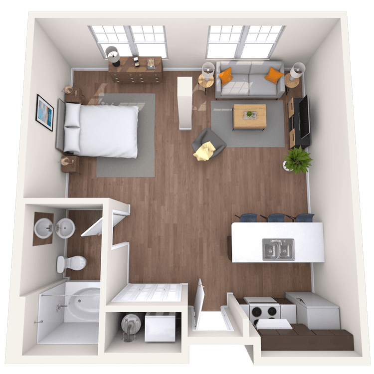 Floorplan image of unit III 115