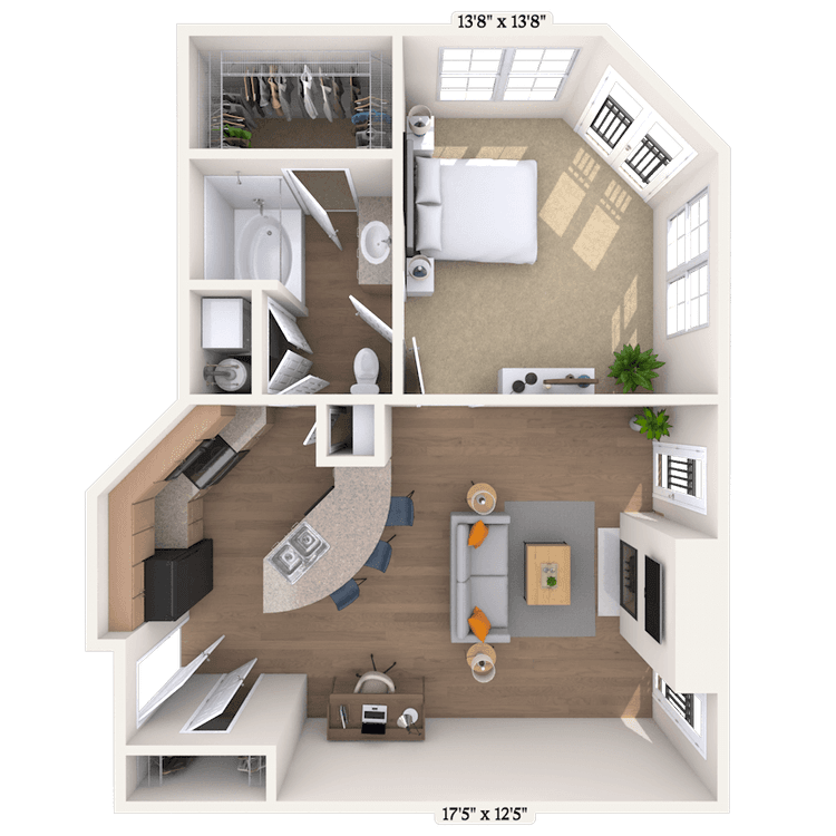 Floorplan image of unit I 267
