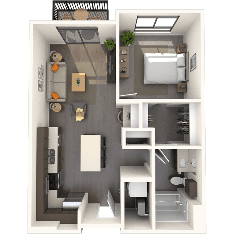 Floorplan image of unit B-114