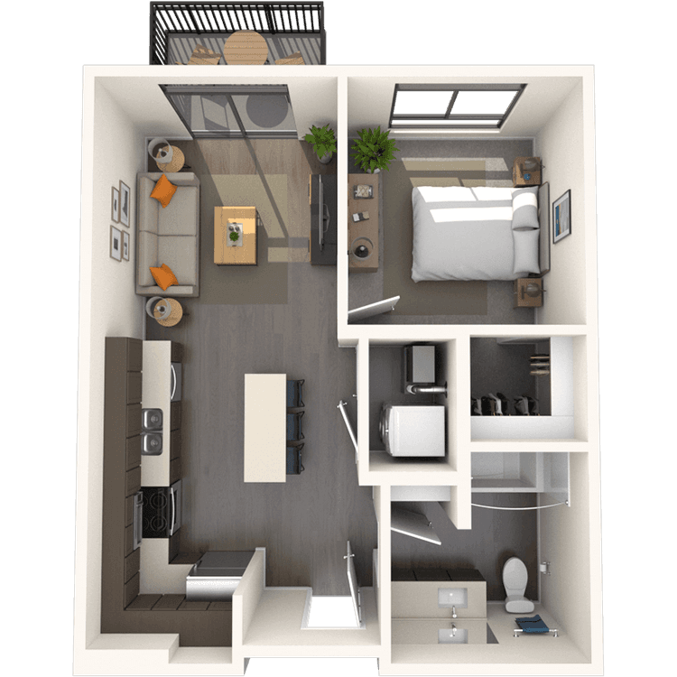 Floorplan image of unit B-226