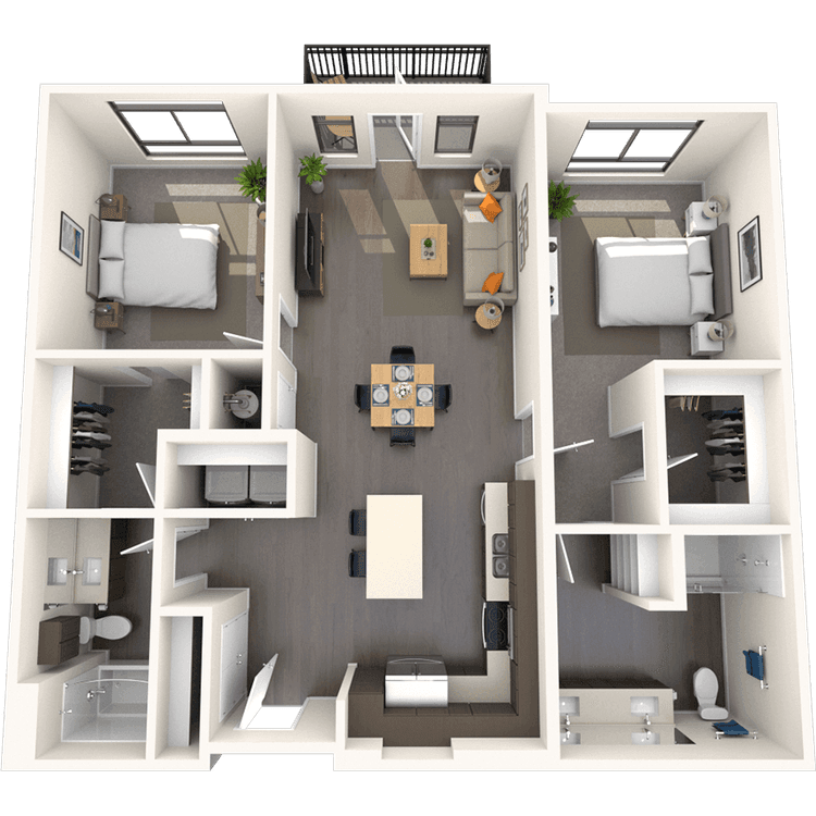 Floorplan image of unit D-412