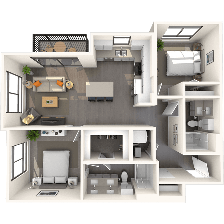 Floorplan image of unit A-311