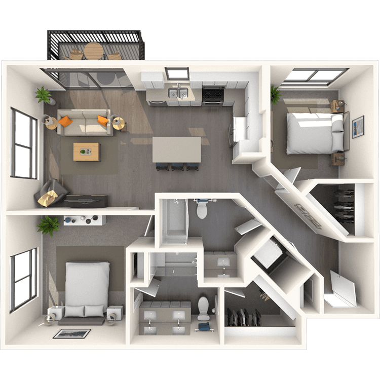 Floorplan image of unit A-310