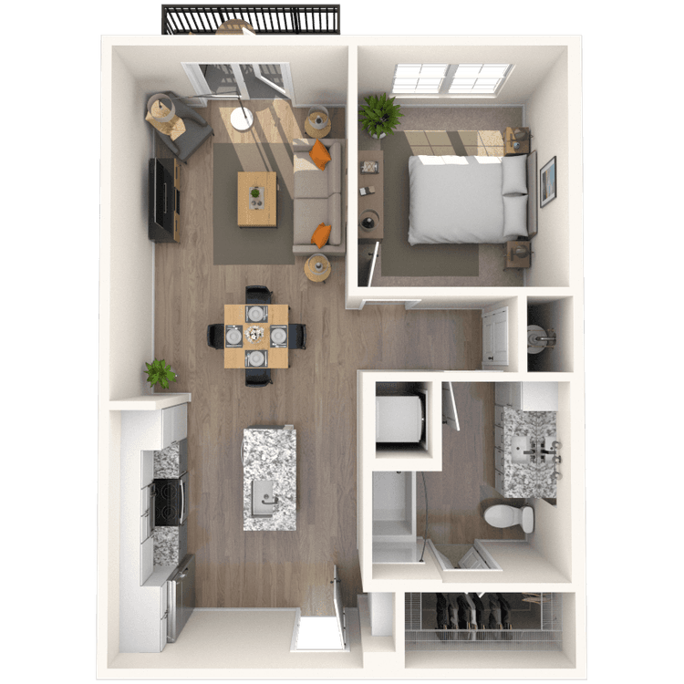 Floorplan image of unit 3304
