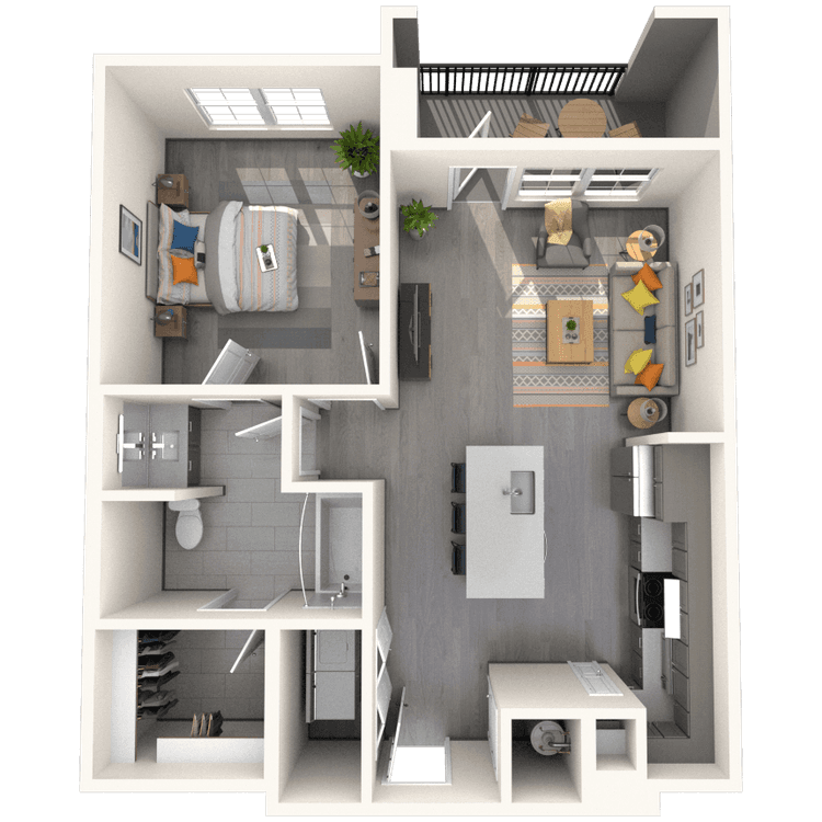 Floorplan image of unit 3104