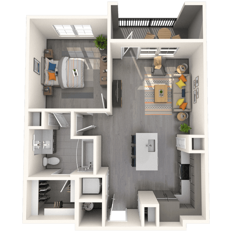 Floorplan image of unit 7303
