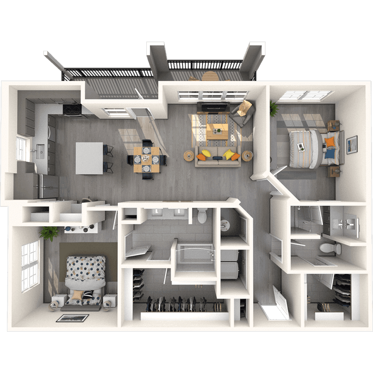 Floorplan image of unit 7210