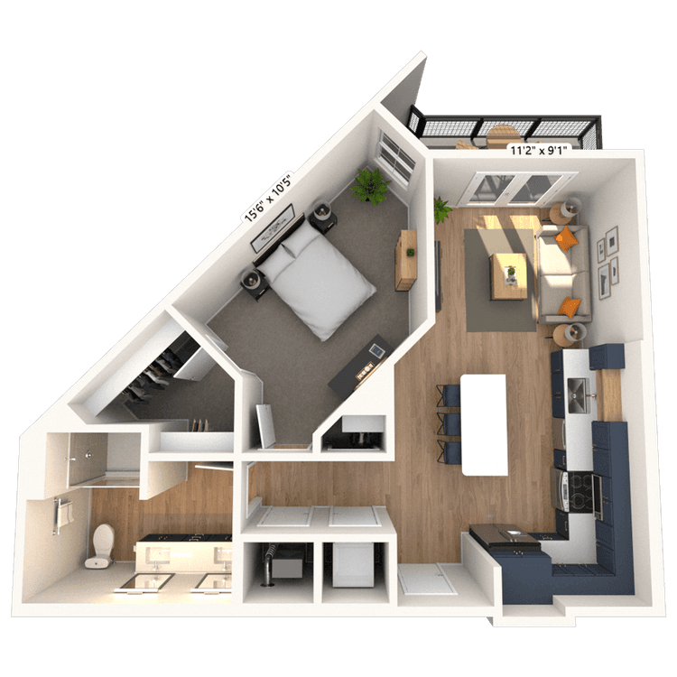 Floorplan image of unit 4120