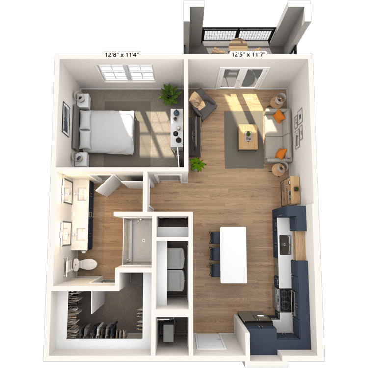 Floorplan image of unit 3242
