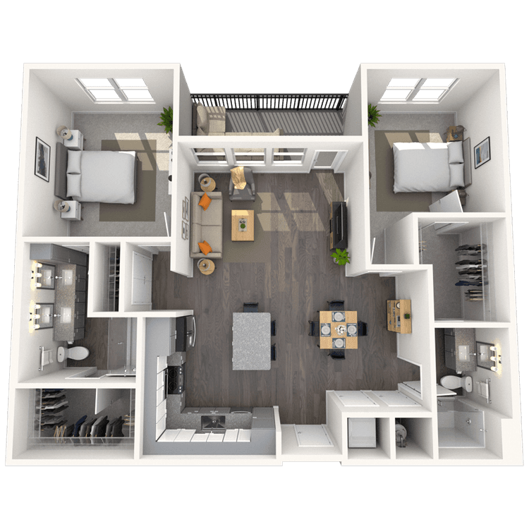 Floorplan image of unit 3127