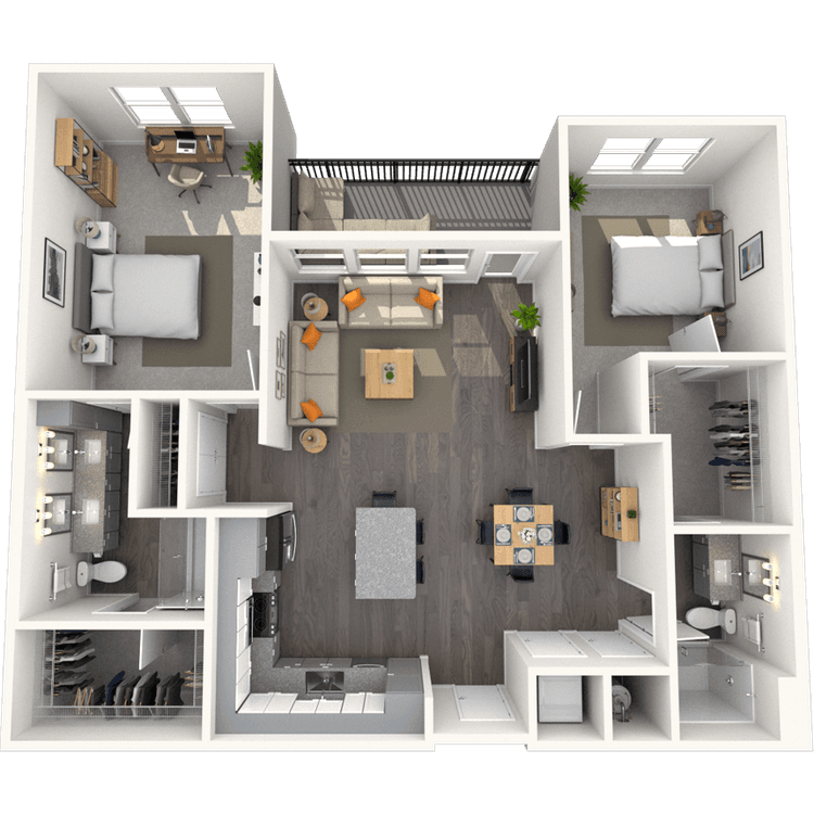 Floorplan image of unit 3222