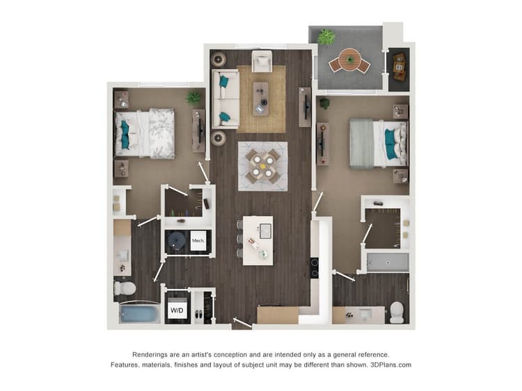 Floorplan image of unit 111