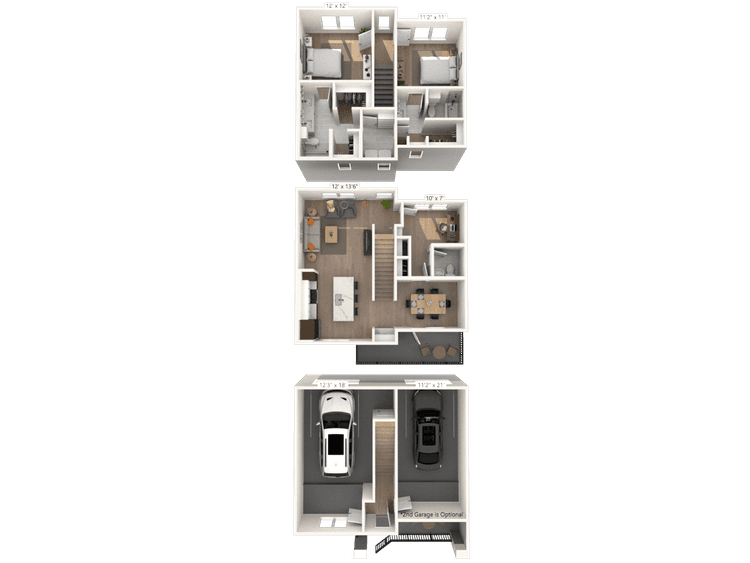Floorplan image of unit II 9475