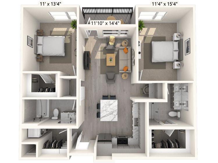 Floorplan image of unit A-314