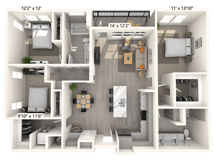Floorplan image of unit A-215