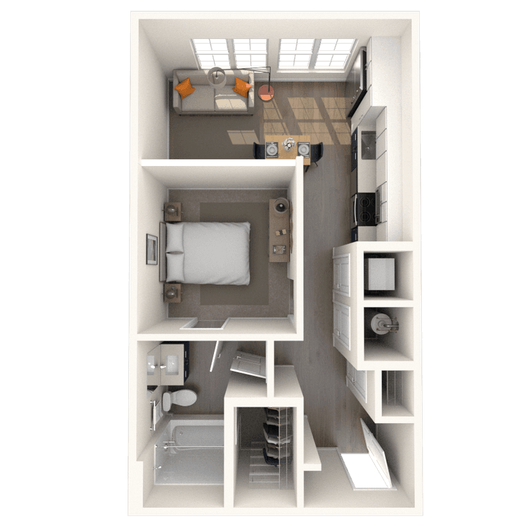 Floorplan image of unit 377