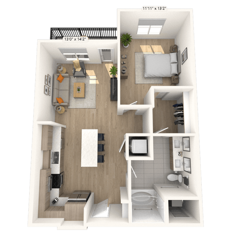 Floorplan image of unit 3103