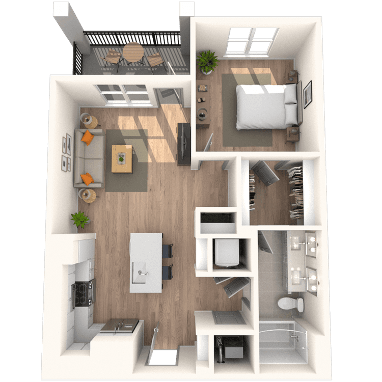 Floorplan image of unit 1430