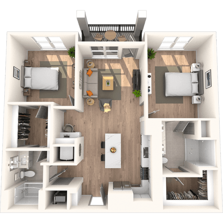 Floorplan image of unit 2624