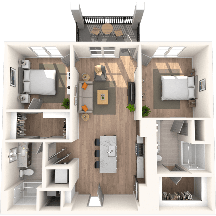 Floorplan image of unit 3310