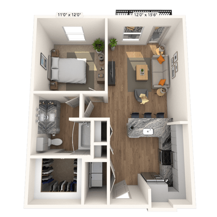 Floorplan image of unit 2123