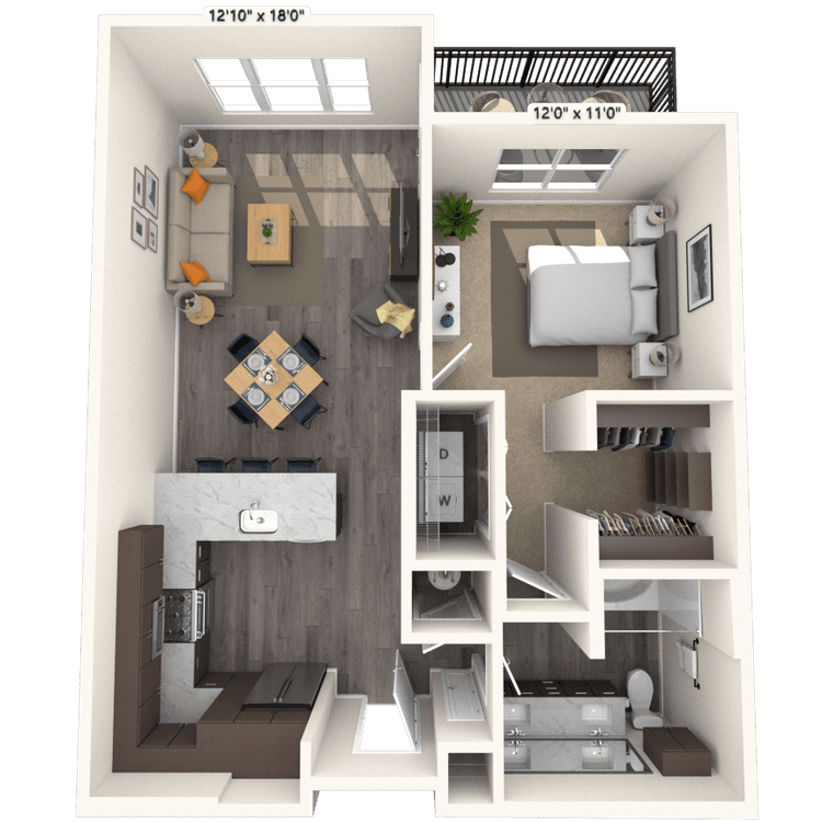 Floorplan image of unit 8410