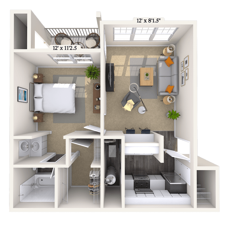 Floorplan image of unit 1337