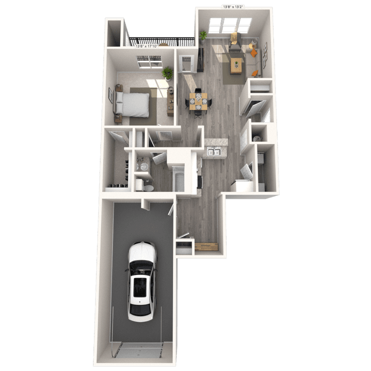 Floorplan image of unit 7140TS