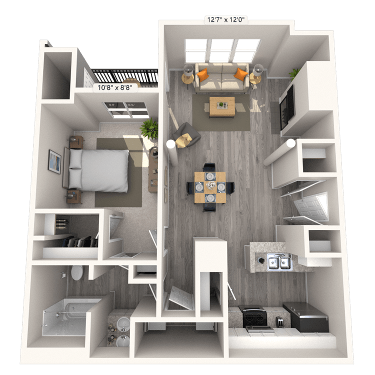 Floorplan image of unit 3133WD
