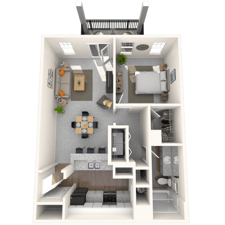 Floorplan image of unit 1165