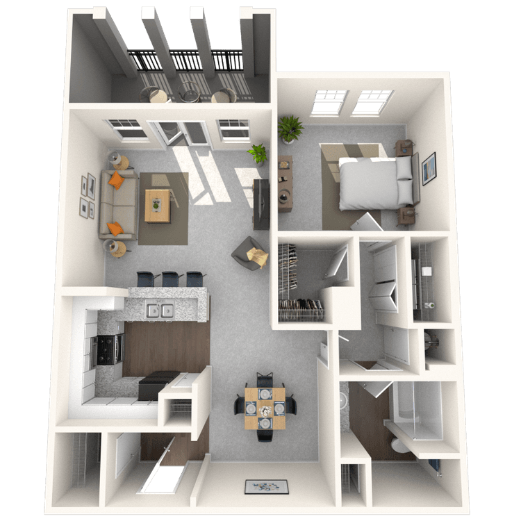 Floorplan image of unit 1127
