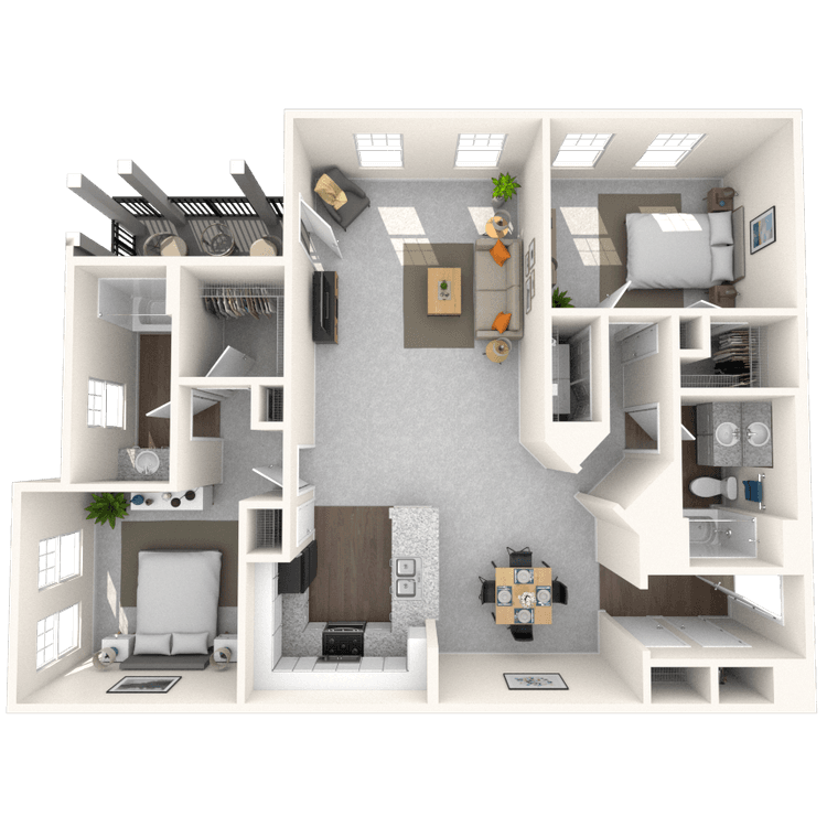 Floorplan image of unit 321