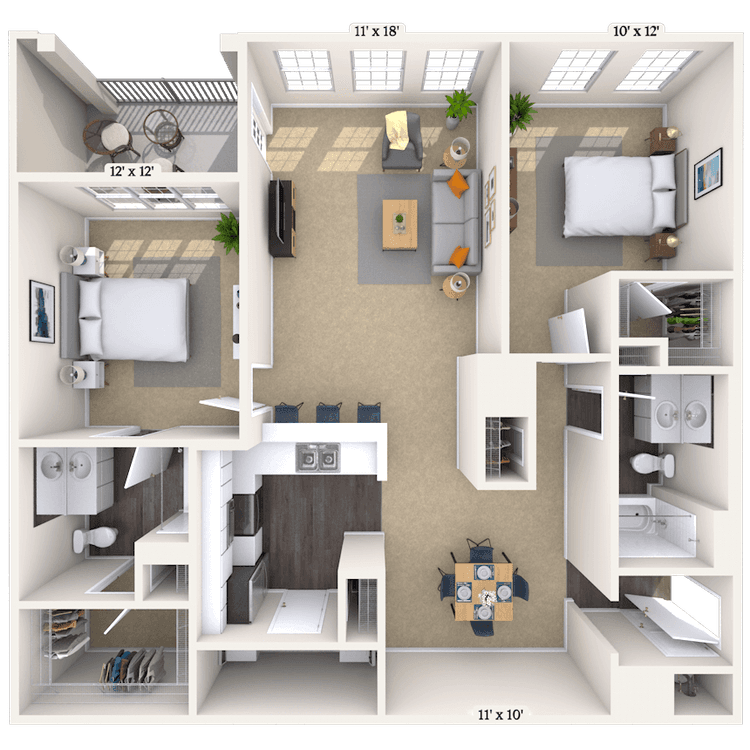 Floorplan image of unit 331