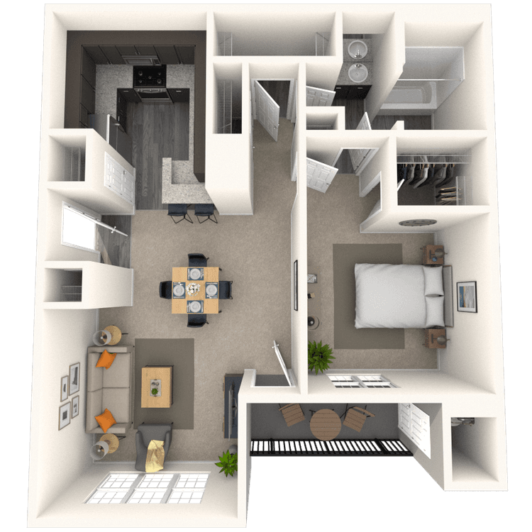 Floorplan image of unit 4952CVT