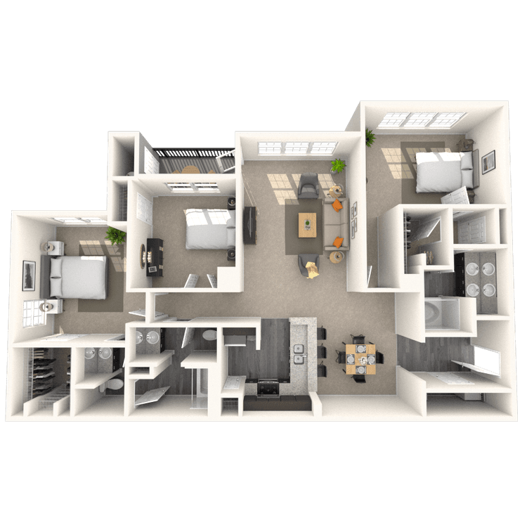 Floorplan image of unit 4947CVT