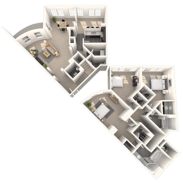 Floorplan image of unit 6828PP3