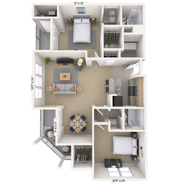 Floorplan image of unit 5112