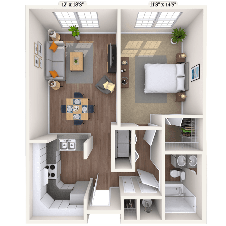 Floorplan image of unit 1313