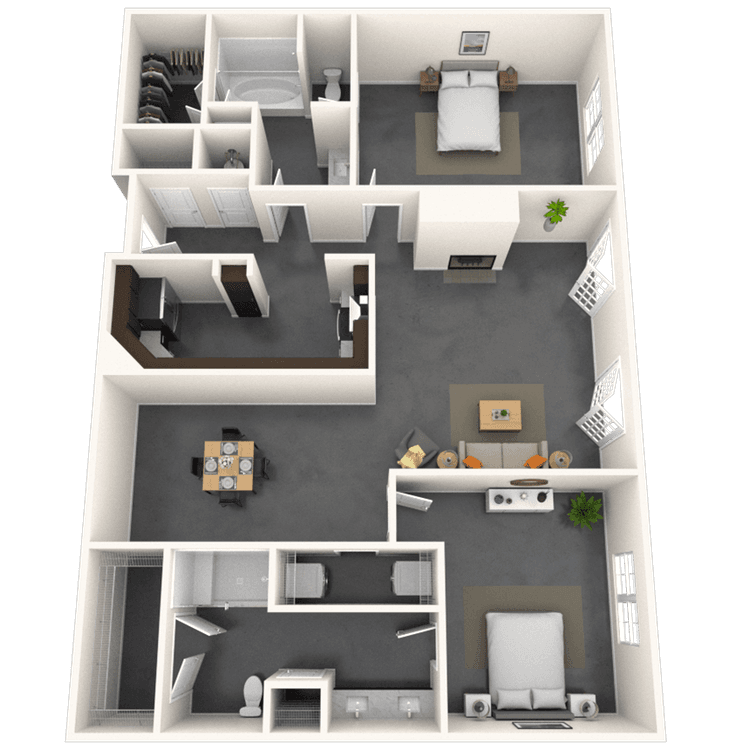 Floorplan image of unit 3209