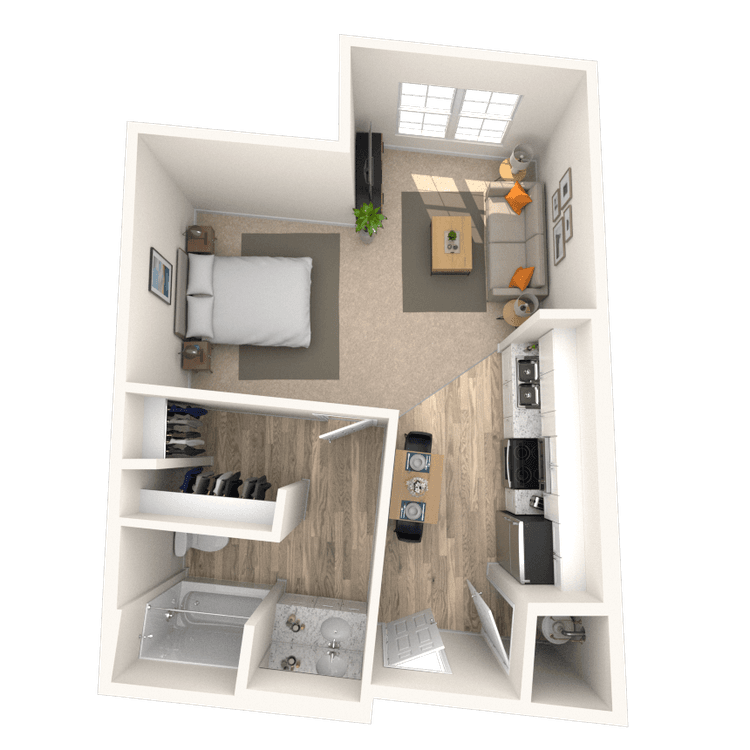 Floorplan image of unit 1103