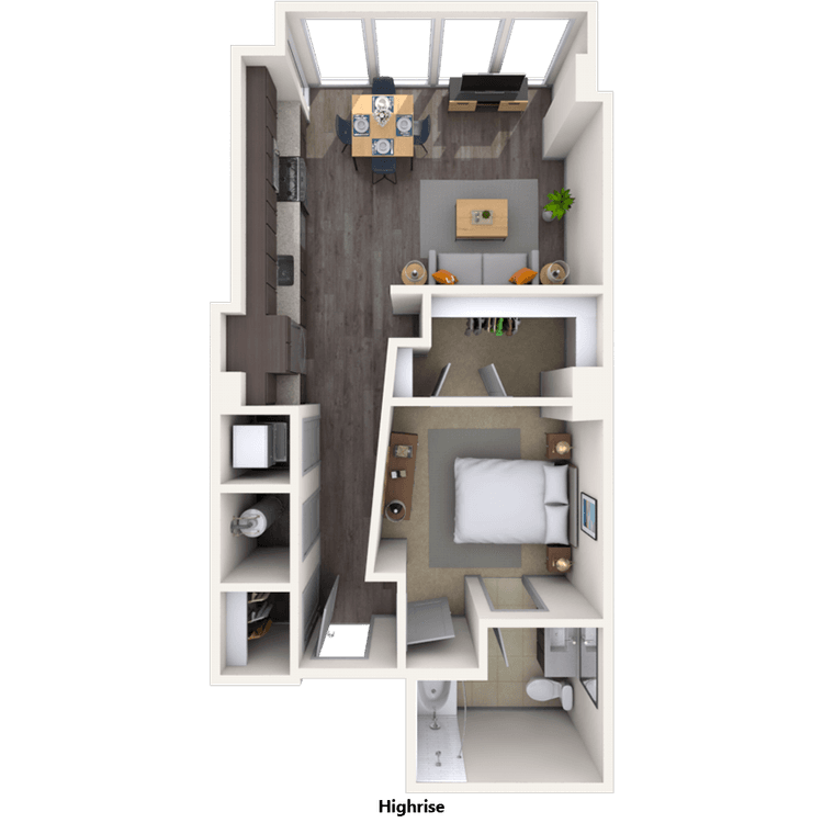 Floorplan image of unit 1102