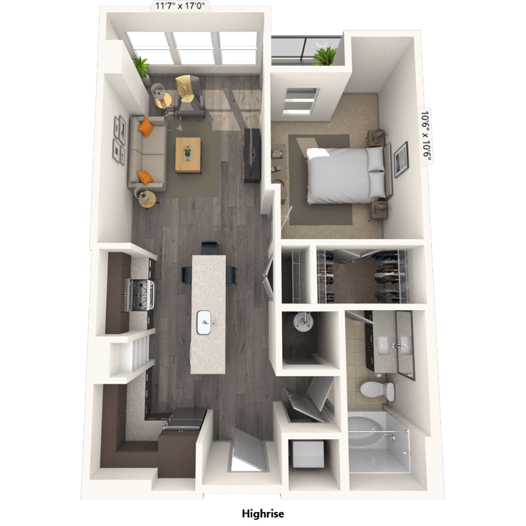 Floorplan image of unit 2014