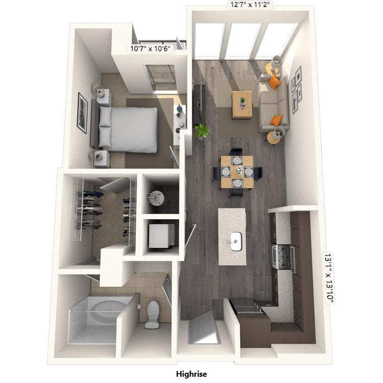 Floorplan image of unit 1815